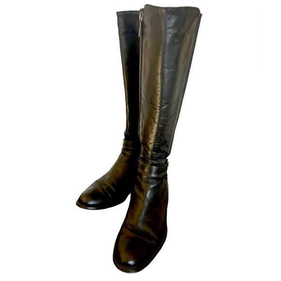 Aquatalia Shoes - Aquatalia leather black riding boot in excellent condition size 37 or roomy 7